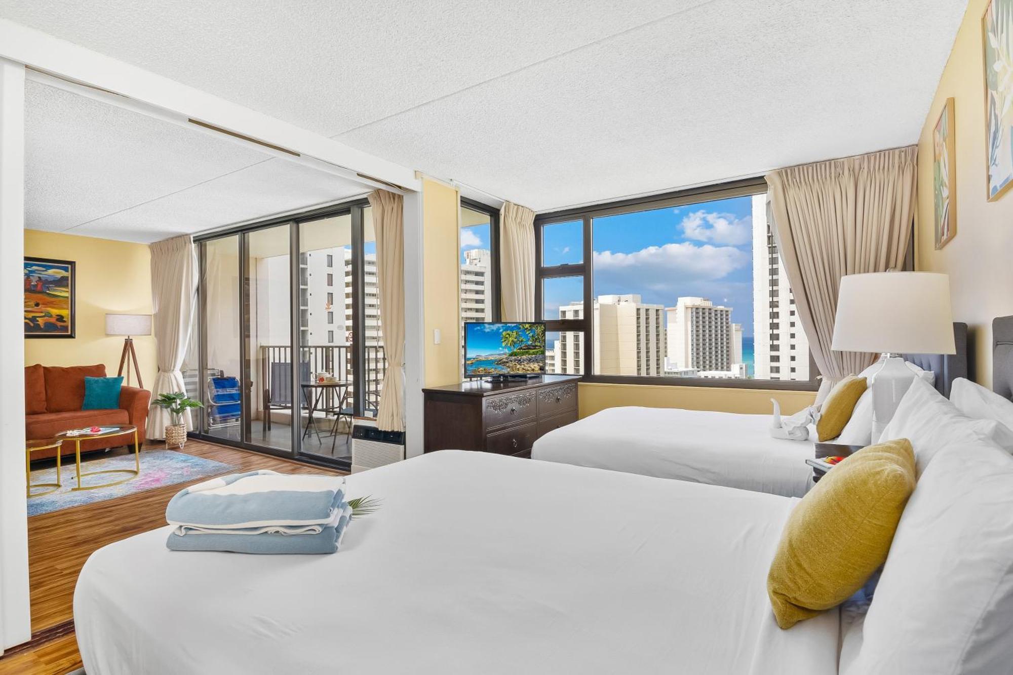 Beautiful 1Br, Steps To Waikiki Beach And Parking Гонолулу Экстерьер фото